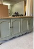 Caulder Vintage-look Sideboard W180 Green/ White